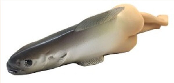 Head Collective Invention Female Fish Statue by Magritte Rene sculptural